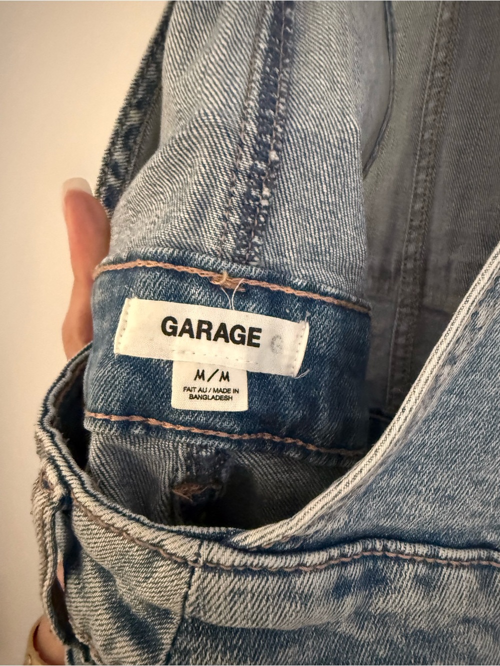 Garage Light Blue Denim Overalls - Picture 3 of 3